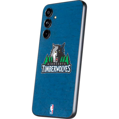 NBA Minnesota Timberwolves Distressed Galaxy A54 5G Skin