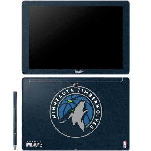 NBA Minnesota Timberwolves Distressed Galaxy Book 12in Skin