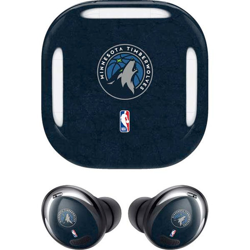 NBA Minnesota Timberwolves Distressed Galaxy Buds Pro Skin