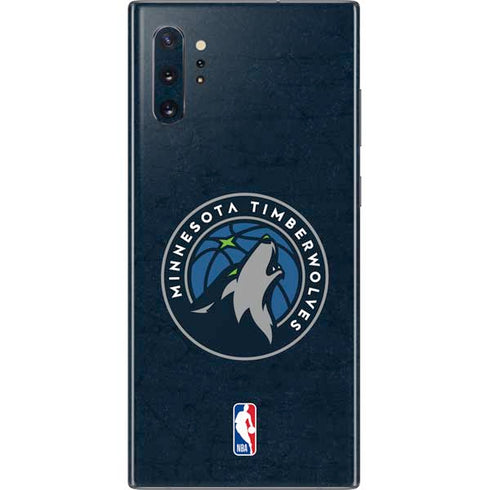 NBA Minnesota Timberwolves Distressed Galaxy Note 10 Plus Skin