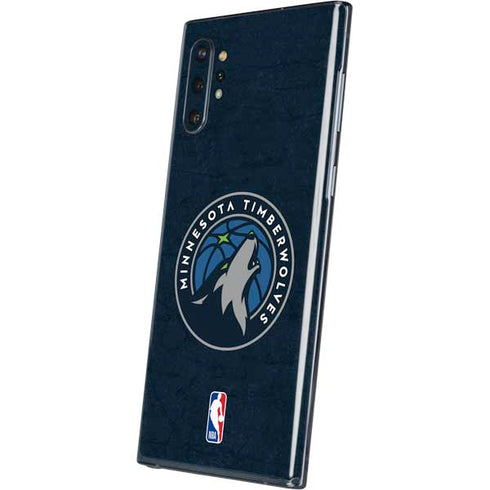 NBA Minnesota Timberwolves Distressed Galaxy Note 10 Plus Skin