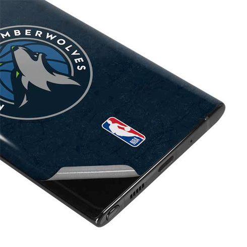 NBA Minnesota Timberwolves Distressed Galaxy Note 10 Plus Skin