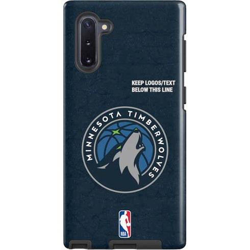 NBA Minnesota Timberwolves Distressed Galaxy Note 10 Pro Case