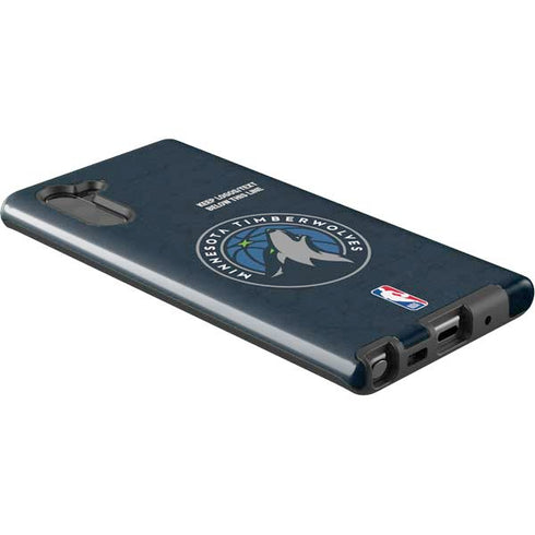 NBA Minnesota Timberwolves Distressed Galaxy Note 10 Pro Case
