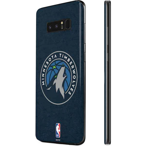 NBA Minnesota Timberwolves Distressed Galaxy Note 8 Skin