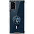 NBA Minnesota Timberwolves Distressed Galaxy Note20 5G Clear Case