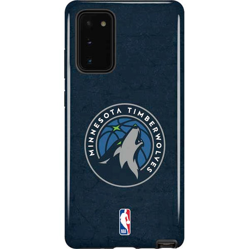 NBA Minnesota Timberwolves Distressed Galaxy Note20 5G Pro Case