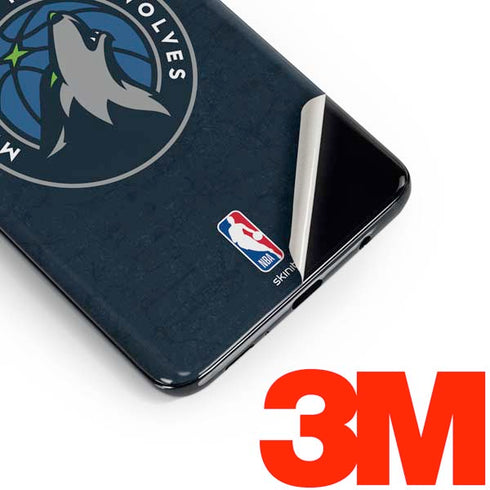 NBA Minnesota Timberwolves Distressed Galaxy S10 Skin