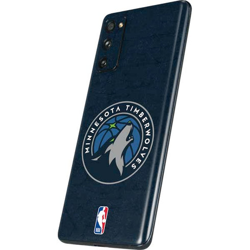 NBA Minnesota Timberwolves Distressed Galaxy S20 Fan Edition Skin