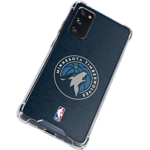 NBA Minnesota Timberwolves Distressed Galaxy S20 FE Clear Case