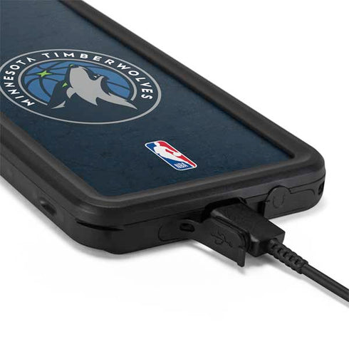 NBA Minnesota Timberwolves Distressed Galaxy S20 Plus Waterproof Case