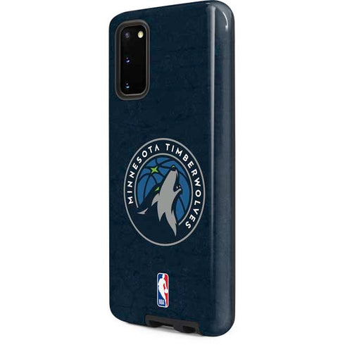 NBA Minnesota Timberwolves Distressed Galaxy S20 Pro Case