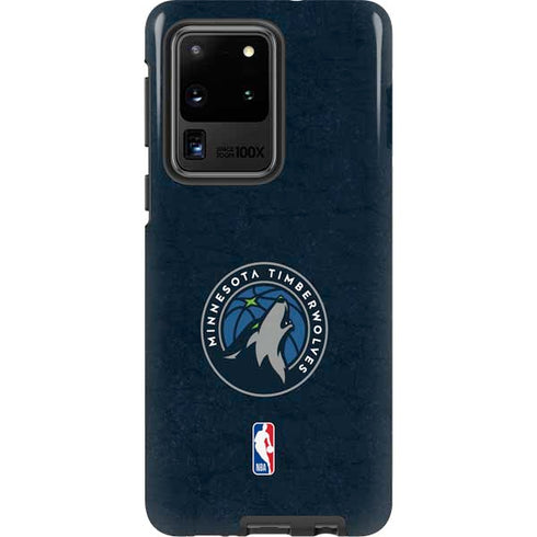 NBA Minnesota Timberwolves Distressed Galaxy S20 Ultra 5G Pro Case