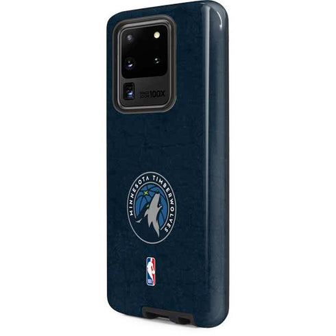 NBA Minnesota Timberwolves Distressed Galaxy S20 Ultra 5G Pro Case