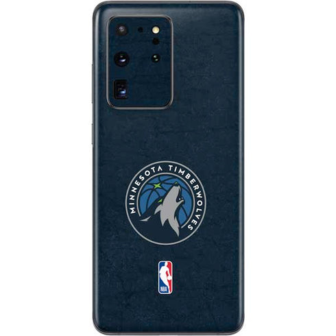 NBA Minnesota Timberwolves Distressed Galaxy S20 Ultra 5G Skin