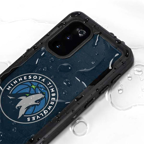 NBA Minnesota Timberwolves Distressed Galaxy S20 Waterproof Case