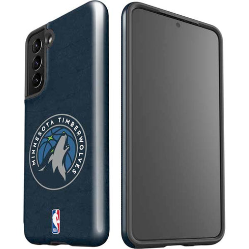 NBA Minnesota Timberwolves Distressed Galaxy S21 5G Pro Case