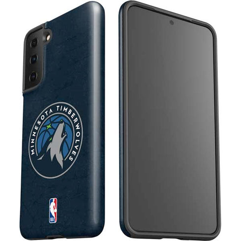 NBA Minnesota Timberwolves Distressed Galaxy S21 FE Pro Case
