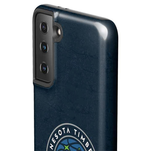 NBA Minnesota Timberwolves Distressed Galaxy S21 Plus 5G Pro Case