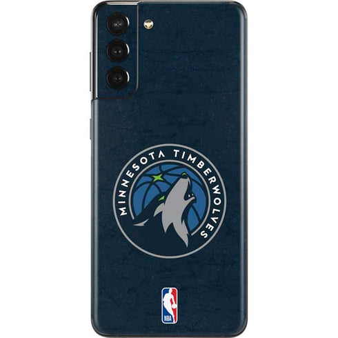 NBA Minnesota Timberwolves Distressed Galaxy S21 Plus 5G Skin