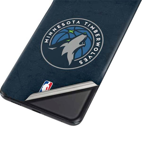 NBA Minnesota Timberwolves Distressed Galaxy S21 Plus 5G Skin