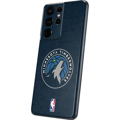 NBA Minnesota Timberwolves Distressed Galaxy S21 Ultra 5G Skin