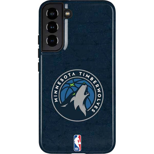NBA Minnesota Timberwolves Distressed Galaxy S22 Plus Pro Case