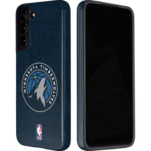 NBA Minnesota Timberwolves Distressed Galaxy S22 Plus Pro Case