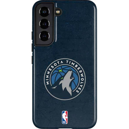 NBA Minnesota Timberwolves Distressed Galaxy S22 Pro Case