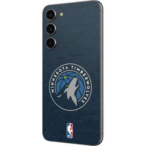 NBA Minnesota Timberwolves Distressed Galaxy S23 FE Skin