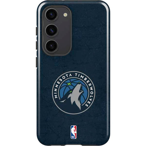 NBA Minnesota Timberwolves Distressed Galaxy S23 Pro Case