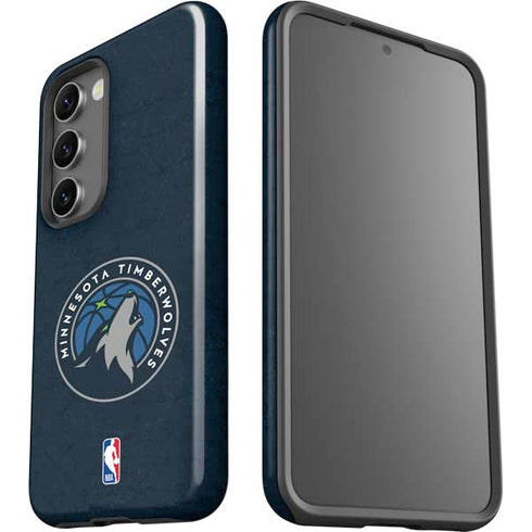 NBA Minnesota Timberwolves Distressed Galaxy S23 Pro Case