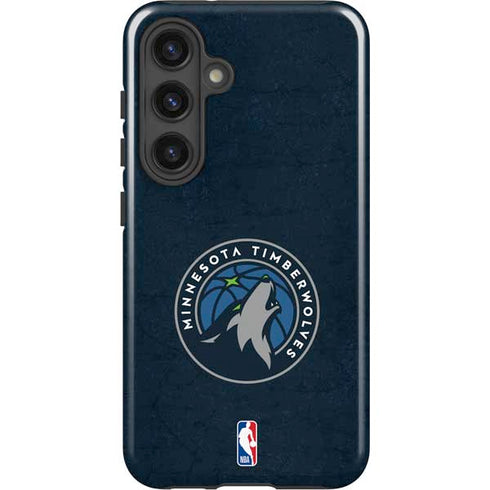 NBA Minnesota Timberwolves Distressed Galaxy S25 Impact Case