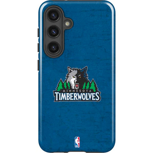 NBA Minnesota Timberwolves Distressed Galaxy S25 Plus Impact Case