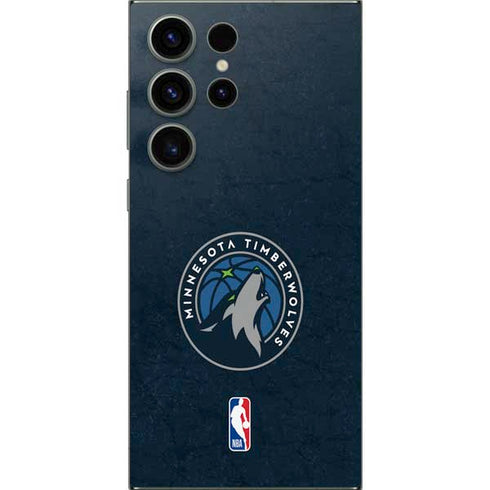 NBA Minnesota Timberwolves Distressed Galaxy S25 Ultra Skin