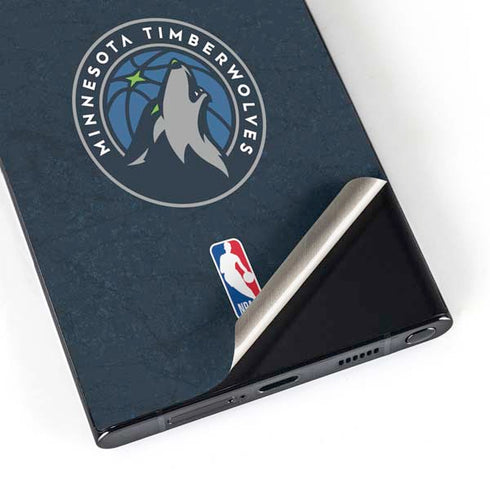 NBA Minnesota Timberwolves Distressed Galaxy S25 Ultra Skin