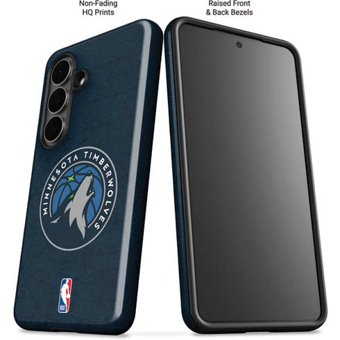 NBA Minnesota Timberwolves Distressed Galaxy S26 Plus Impact Case