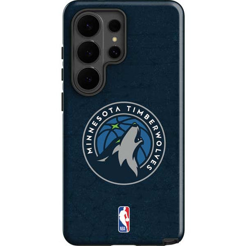 NBA Minnesota Timberwolves Distressed Galaxy S26 Ultra Impact Case