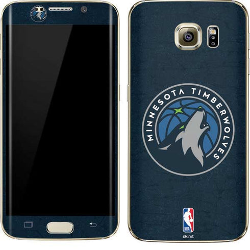 NBA Minnesota Timberwolves Distressed Galaxy S7 Edge Skin