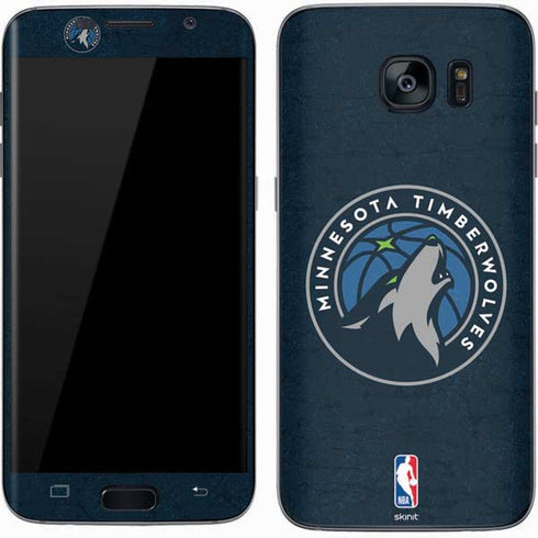 NBA Minnesota Timberwolves Distressed Galaxy S7 Skin