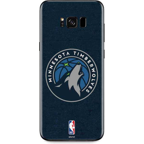 NBA Minnesota Timberwolves Distressed Galaxy S8 Skin