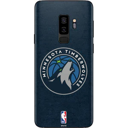 NBA Minnesota Timberwolves Distressed Galaxy S9 Plus Skin