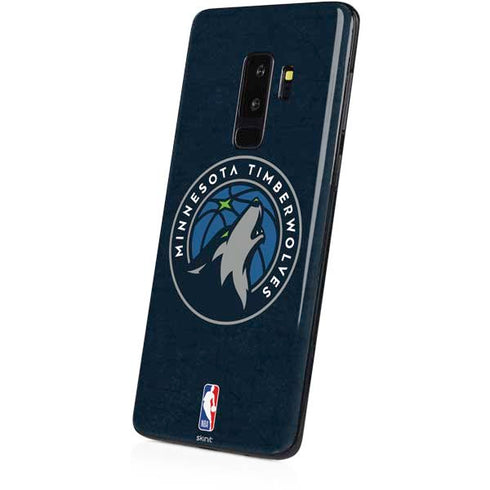 NBA Minnesota Timberwolves Distressed Galaxy S9 Plus Skin