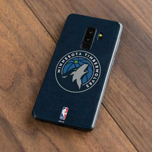 NBA Minnesota Timberwolves Distressed Galaxy S9 Plus Skin