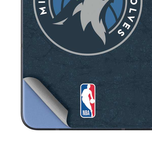 NBA Minnesota Timberwolves Distressed Galaxy Z Fold5 5G Skin