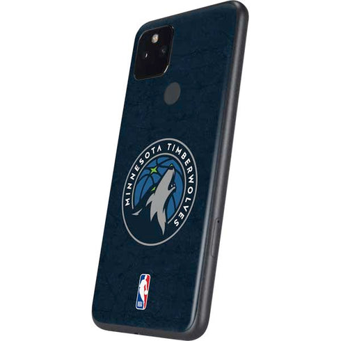 NBA Minnesota Timberwolves Distressed Google Pixel 4a 5G Skin