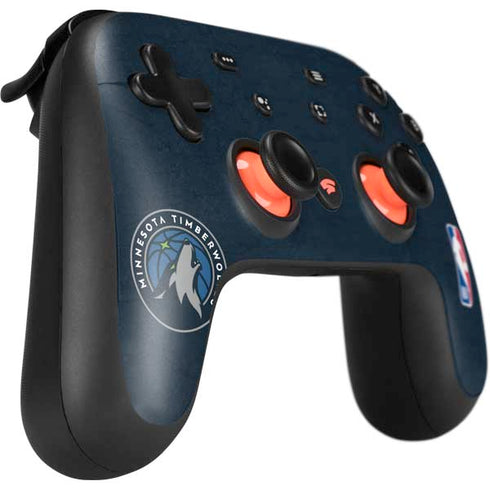 NBA Minnesota Timberwolves Distressed Google Stadia Controller Skin