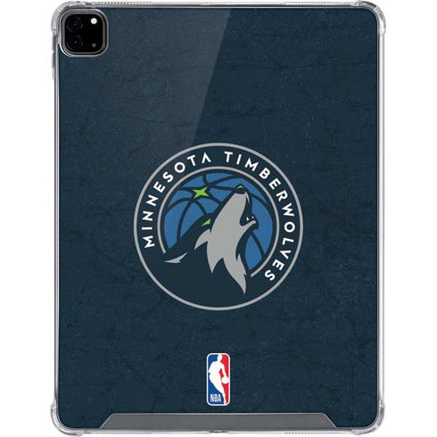 NBA Minnesota Timberwolves Distressed iPad Pro 12.9in (2020) Clear Case