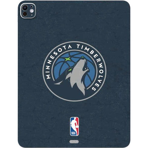 NBA Minnesota Timberwolves Distressed iPad Pro 13in M4 (2024) Skin