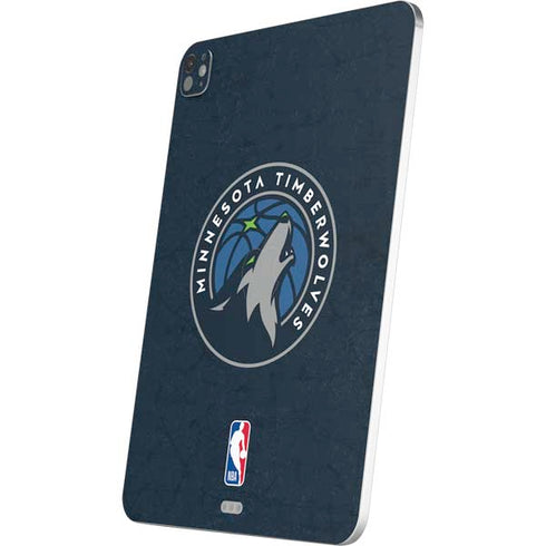 NBA Minnesota Timberwolves Distressed iPad Pro 13in M4 (2024) Skin